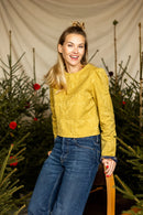 Blouse Mala - Damassé Golden Lime - Femme