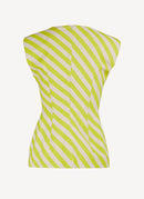 Dries Van Noten - Blouse Rayée Sans Manche - Jaune - Femme