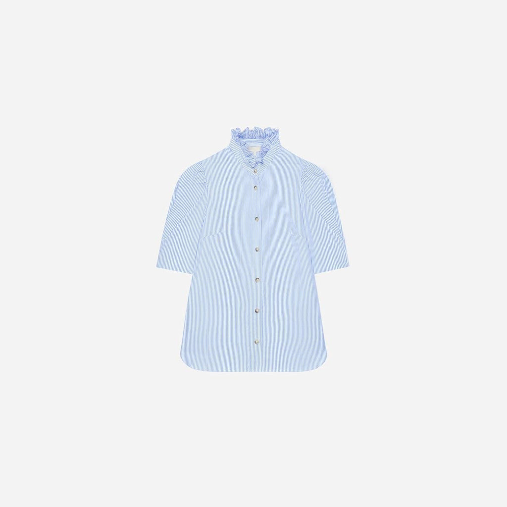 Blouse Samuel - Blanc / Bleu