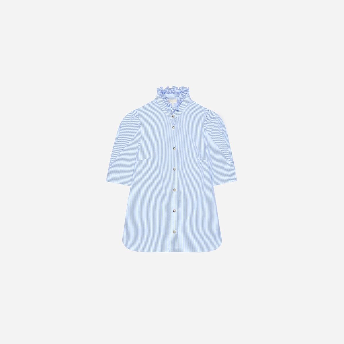Blouse Samuel - Blanc / Bleu