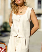 Blouse Selene jean beige