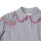 Blouse Sydney - Rayures Bleu/Blanc
