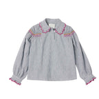 Blouse Sydney - Rayures Bleu/Blanc