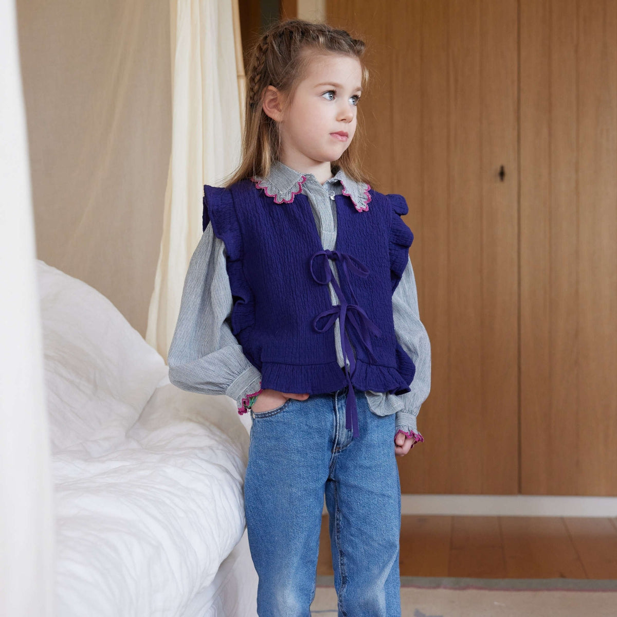 Blouse Sydney - Rayures Bleu/Blanc