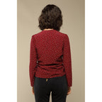 Blouse Yasmine - Pois Bordeaux