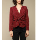 Blouse Yasmine - Pois Bordeaux