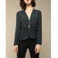 Yasmine Blouse - Green Polka Dot