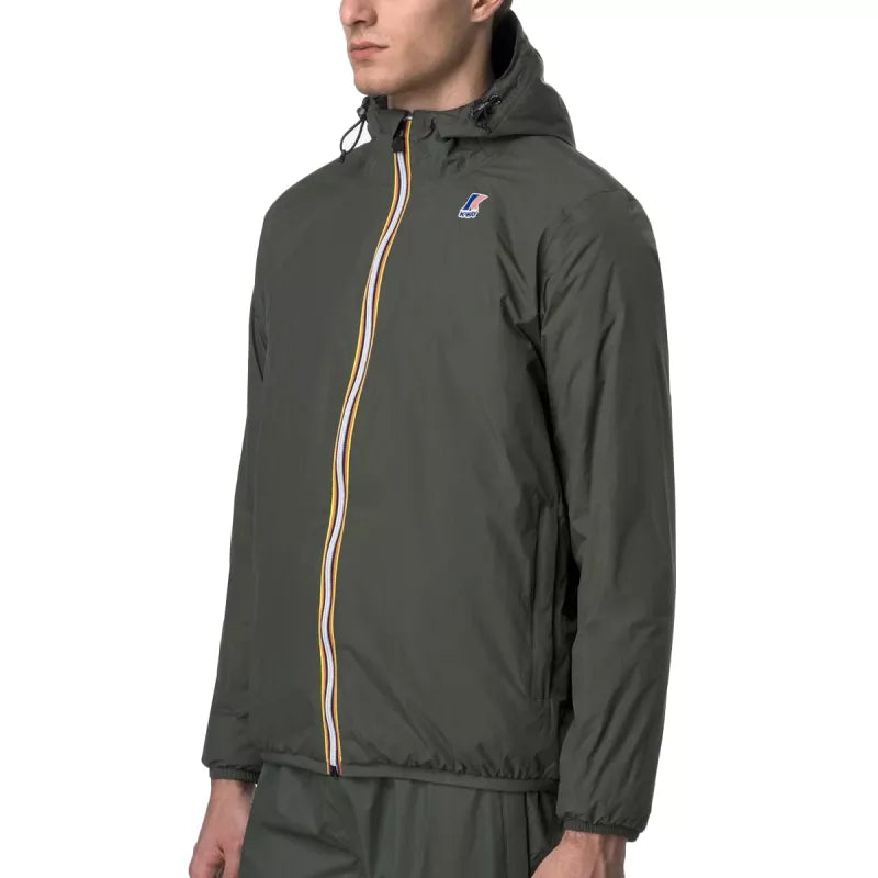 Blouson Doubler K-Way Le Vrai 4.0 Claude Warm - Kaki/Noir