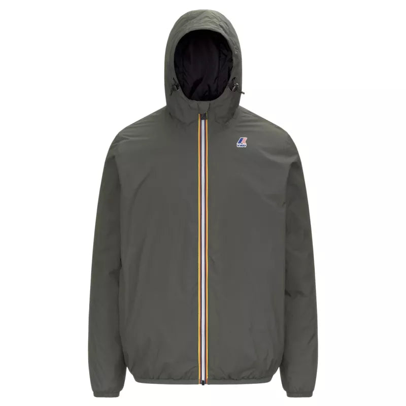 Blouson Doubler K-Way Le Vrai 4.0 Claude Warm - Kaki/Noir
