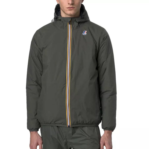 Blouson Doubler K-Way Le Vrai 4.0 Claude Warm - Kaki/Noir