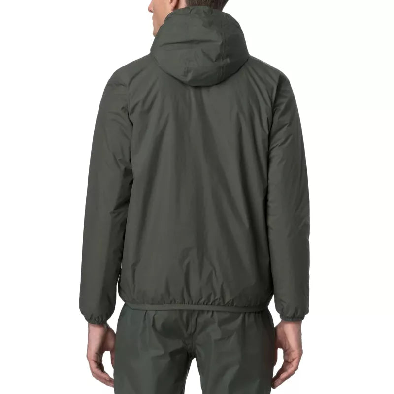Blouson Doubler K-Way Le Vrai 4.0 Claude Warm - Kaki/Noir