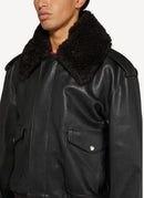 Burberry - Blouson En Cuir - Brown - Homme