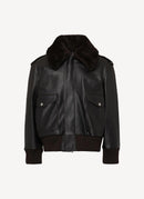 Burberry - Blouson En Cuir - Brown - Homme