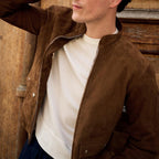 Fursac - Blouson En Daim - Cognac