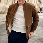 Fursac - Blouson En Daim - Cognac