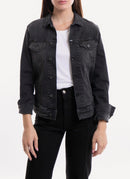 Replay - Blouson En Denim Hyperflex Bio - Black - Femme