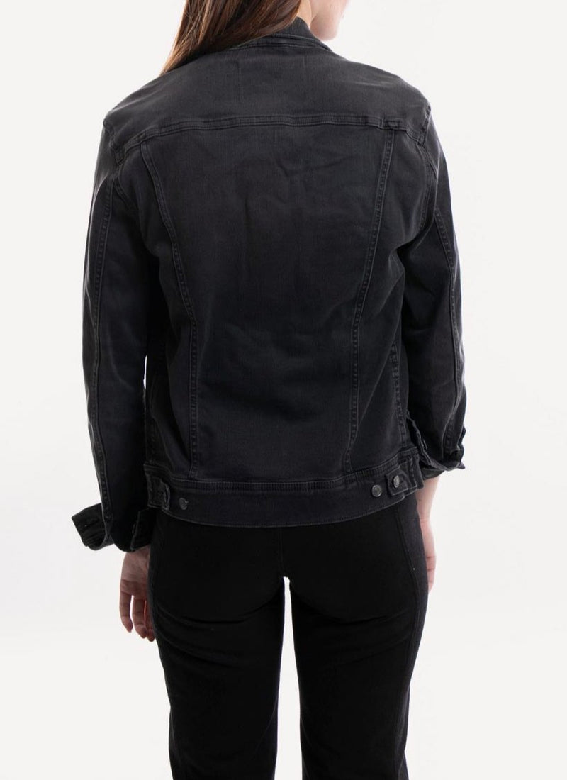 Replay - Blouson En Denim Hyperflex Bio - Black - Femme