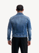 Replay - Blouson En Denim Boutonné - Medium Blue - Homme