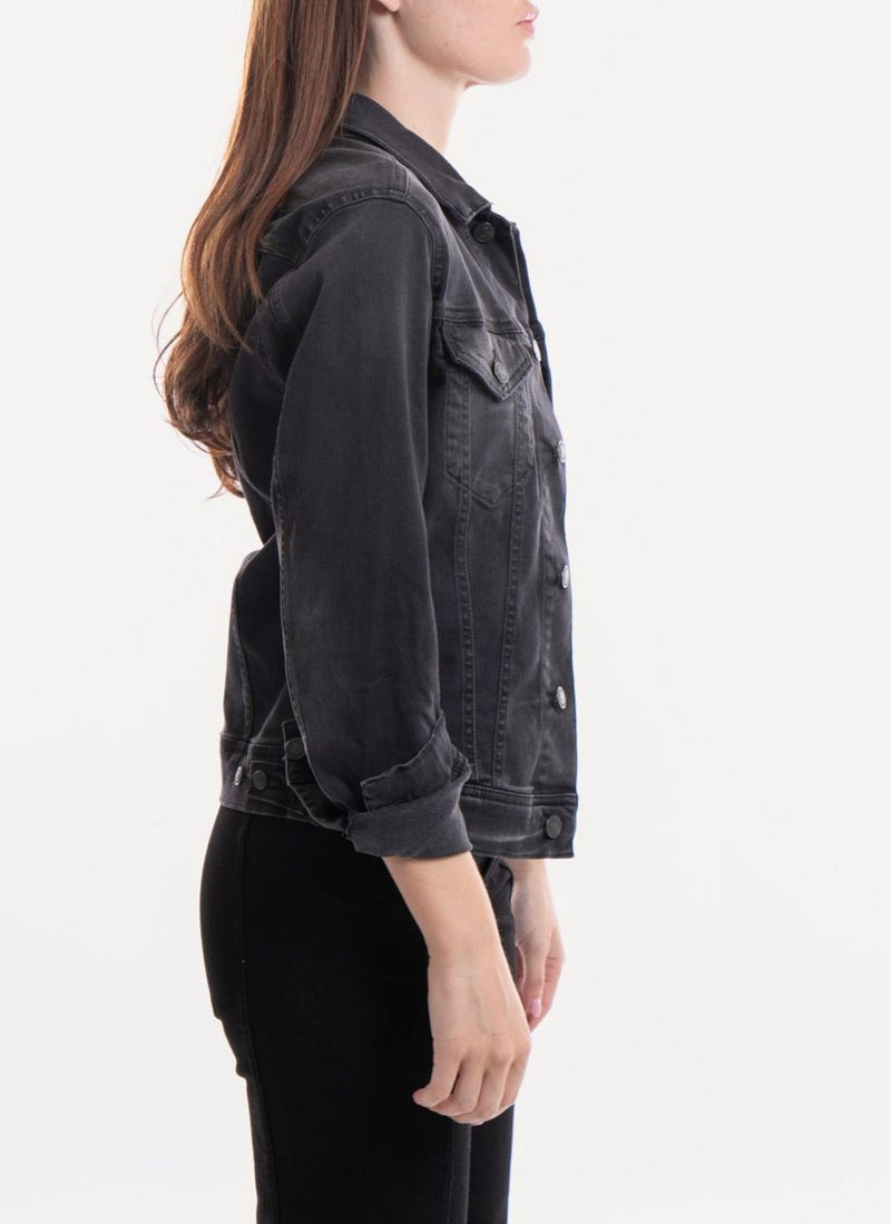 Replay - Blouson En Denim Hyperflex Bio - Black - Femme