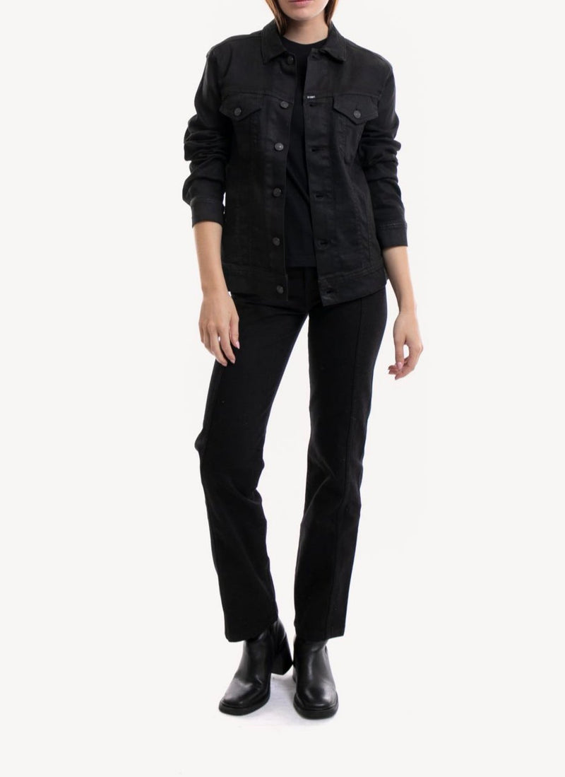 Replay - Blouson En Denim Hyperflex Stretch - Black - Femme