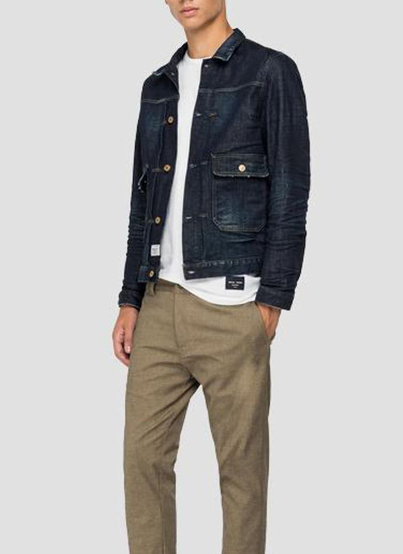 Replay - Blouson En Denim Tailoring - Dark Blue - Homme