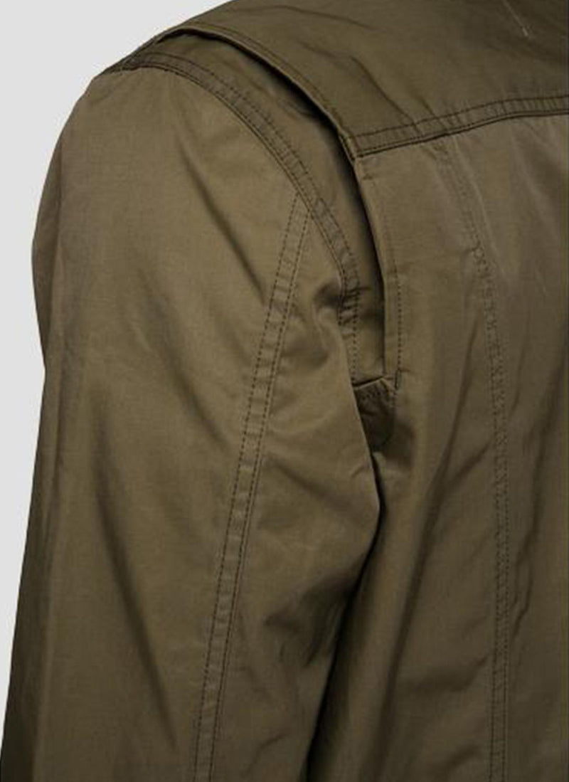 Replay - Blouson En Sergé Sartoriale Agender - Olive Green - Homme