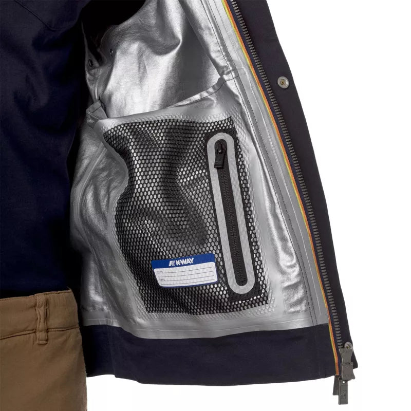 Blouson K-Way Kaya Linen Blend 2L - Bleu