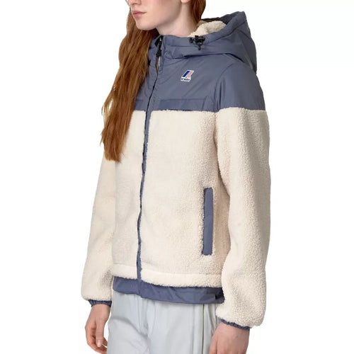 Chaqueta K-Way Le Vrai 3.0 Jildaz Sherpa - Azul y Beige
