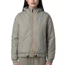 Blouson K-Way Le Vrai 4.0 Albine Orsetto - Kaki Clair, Ecru