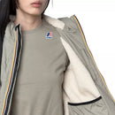 Blouson K-Way Le Vrai 4.0 Albine Orsetto - Kaki Clair, Ecru