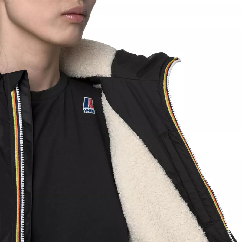 Chaqueta K-Way Le Vrai 4.0 Albine Orsetto - Negro puro