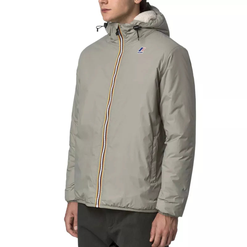 Blouson K-Way Le Vrai 4.0 Claude Orsetto - Kaki Clair, Ecru