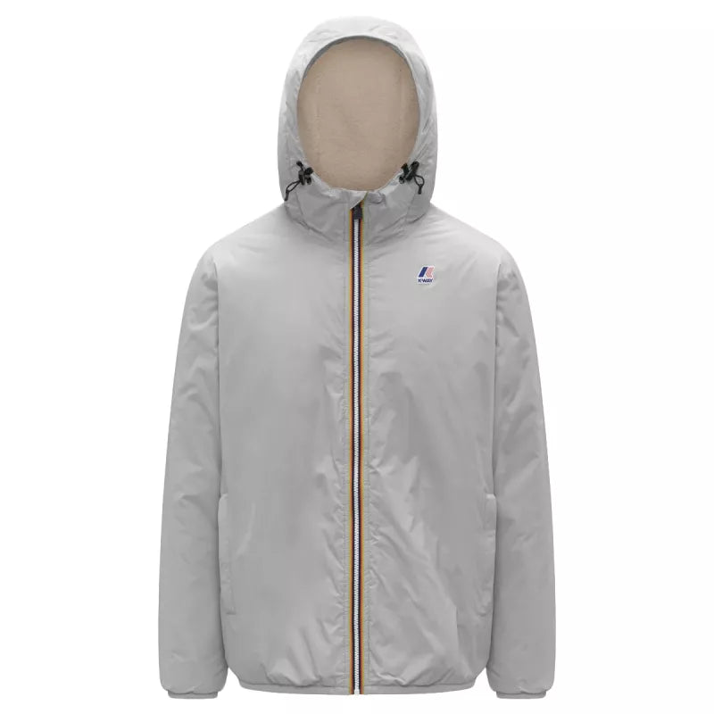 K-Way Le Vrai 4.0 Claude Orsetto Jacket - Grey/Ecru
