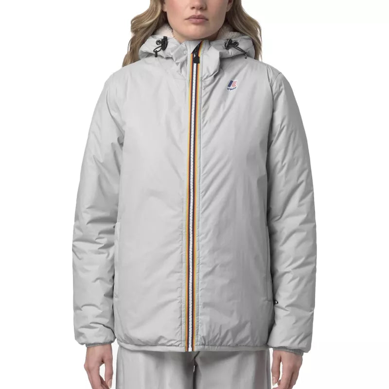 K-Way Le Vrai 4.0 Claude Orsetto Jacket - Grey/Ecru