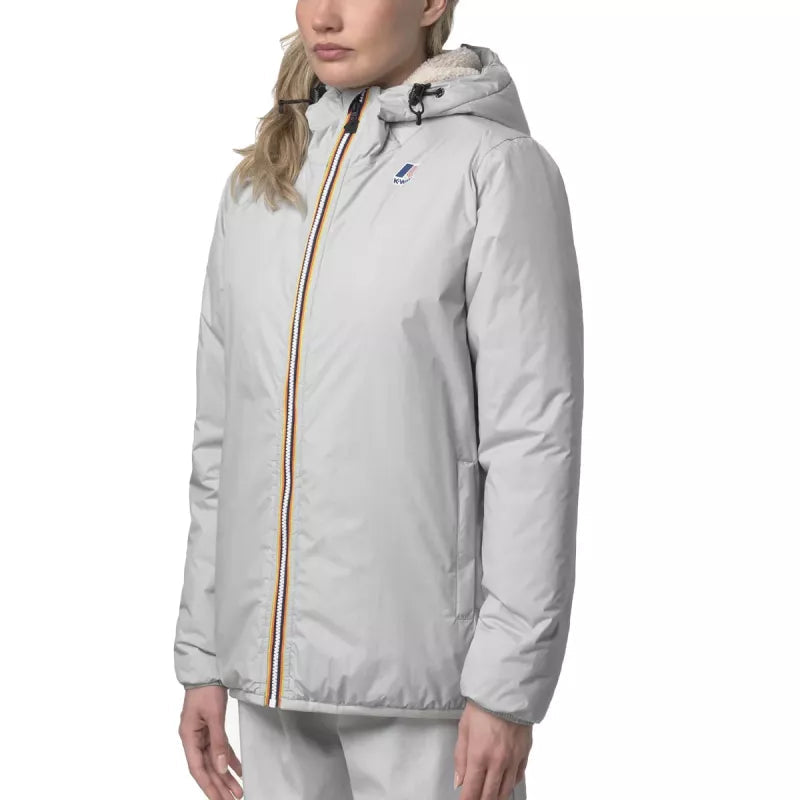 K-Way Le Vrai 4.0 Claude Orsetto Jacket - Grey/Ecru
