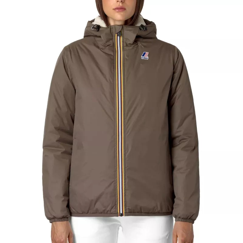 Cazadora K-Way Le Vrai Claude 3.0 Sherpa - Marrón/Crudo