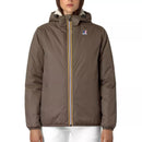 K-Way Le Vrai Claude 3.0 Sherpa Jacket - Brown/Ecru