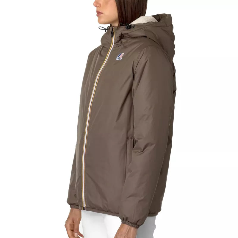 Cazadora K-Way Le Vrai Claude 3.0 Sherpa - Marrón/Crudo