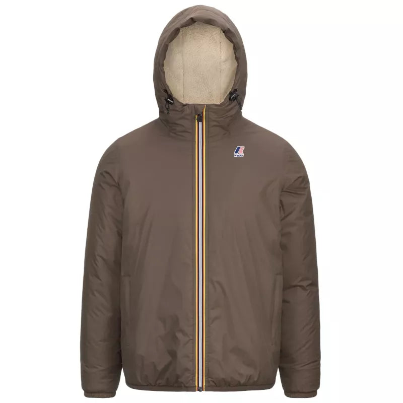 Cazadora K-Way Le Vrai Claude 3.0 Sherpa - Marrón/Crudo