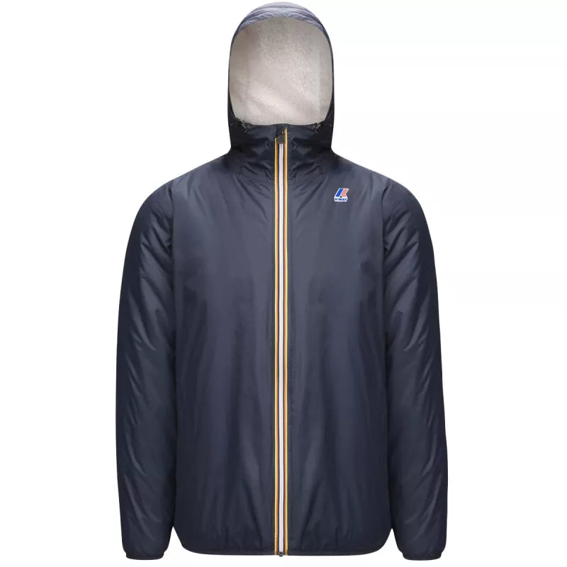 Blouson K-Way Le Vrai Claude 3.0 Sherpa - Marine/Ecru