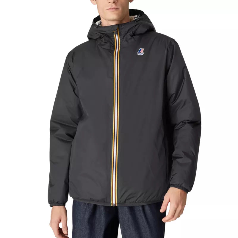 Blouson K-Way Le Vrai Claude 3.0 Sherpa - Ecru/Blackpure