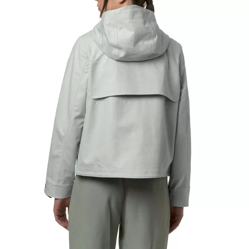 Giubbotto K-Way Sarthe Linen Blend - Argento