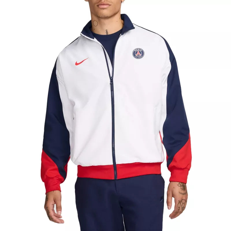Blouson Psg Dry Strike - Blanc/Bleu - Jacket Homme Textile
