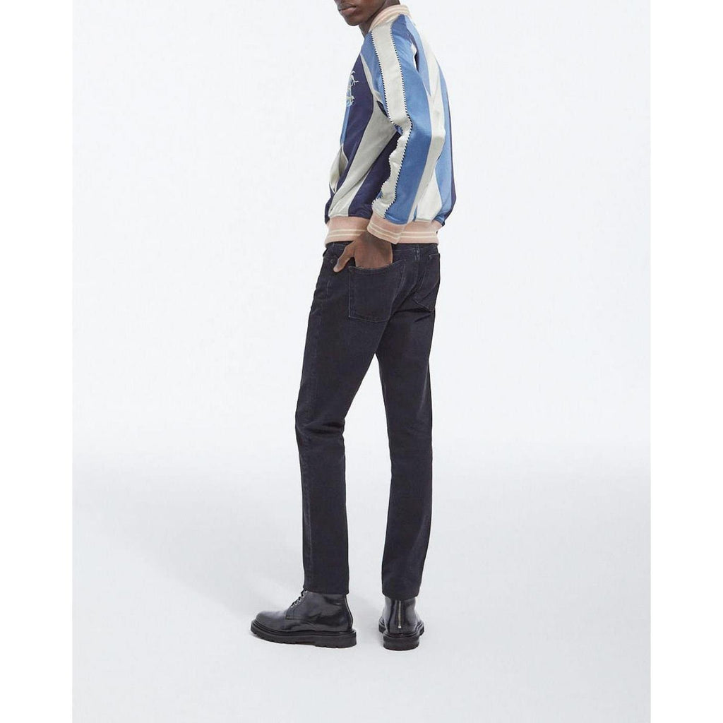 The Kooples - Blouson Réversible Brodé Bleu Et Rose Tissu Japonais - Homme