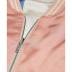 The Kooples - Blouson Réversible Brodé Bleu Et Rose Tissu Japonais - Homme