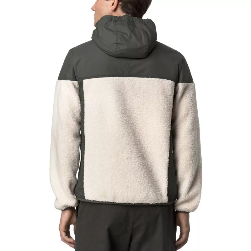 K-Way Samson 4.0 Orsetto Sherpa Jacket - Khaki/Ecru