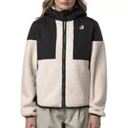 Cazadora Sherpa K-Way Samson 4.0 Orsetto - Negro/Crudo