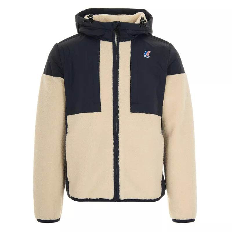 Chaqueta Sherpa K-Way Samson 4.0 Orsetto - Azul marino/Crudo
