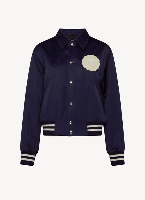 Ami - Blouson Teddy - Navy - Femme