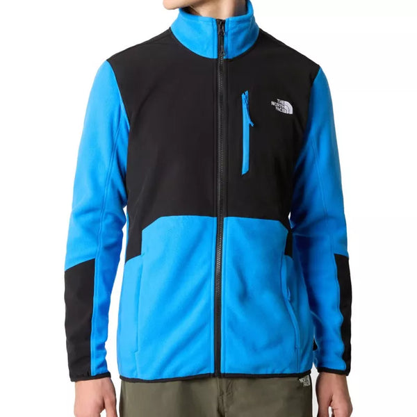 The North Face - Chaqueta Glacier Fleece Pro con cremallera completa - Azul/Negro